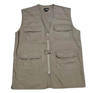 EOTAC Operator Grade Lightweight Vest Men Large Beige Tactical Full Zip Pockets